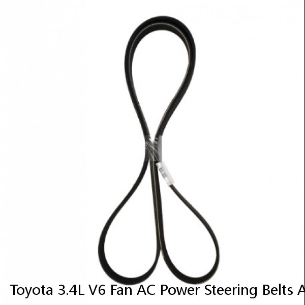 Toyota 3.4L V6 Fan AC Power Steering Belts ALL 3 OEM Tacoma 4Runner T100 Tundra (Fits: Toyota) #1 small image